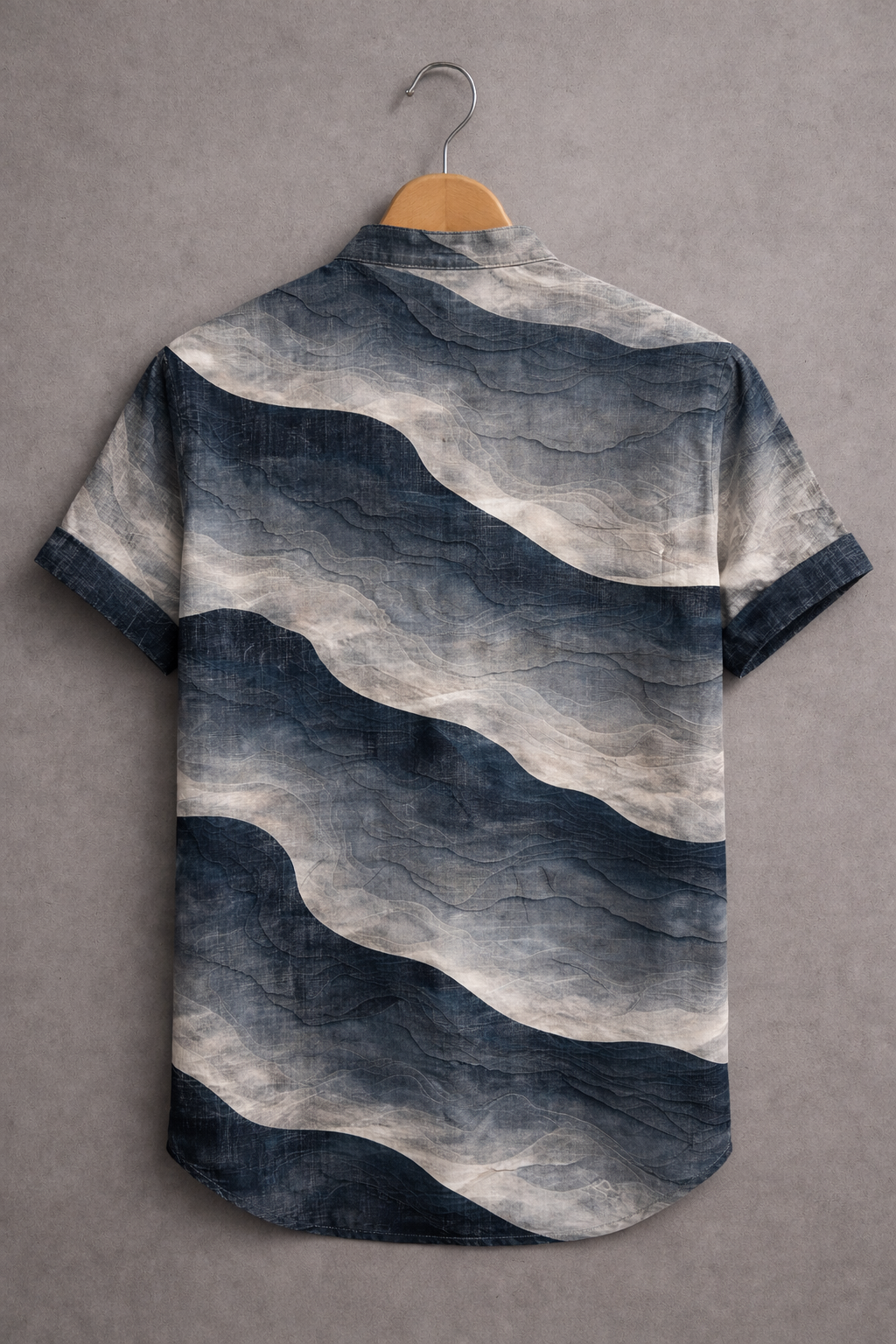 Smoky Marble Texture Print Fashion Shirt
