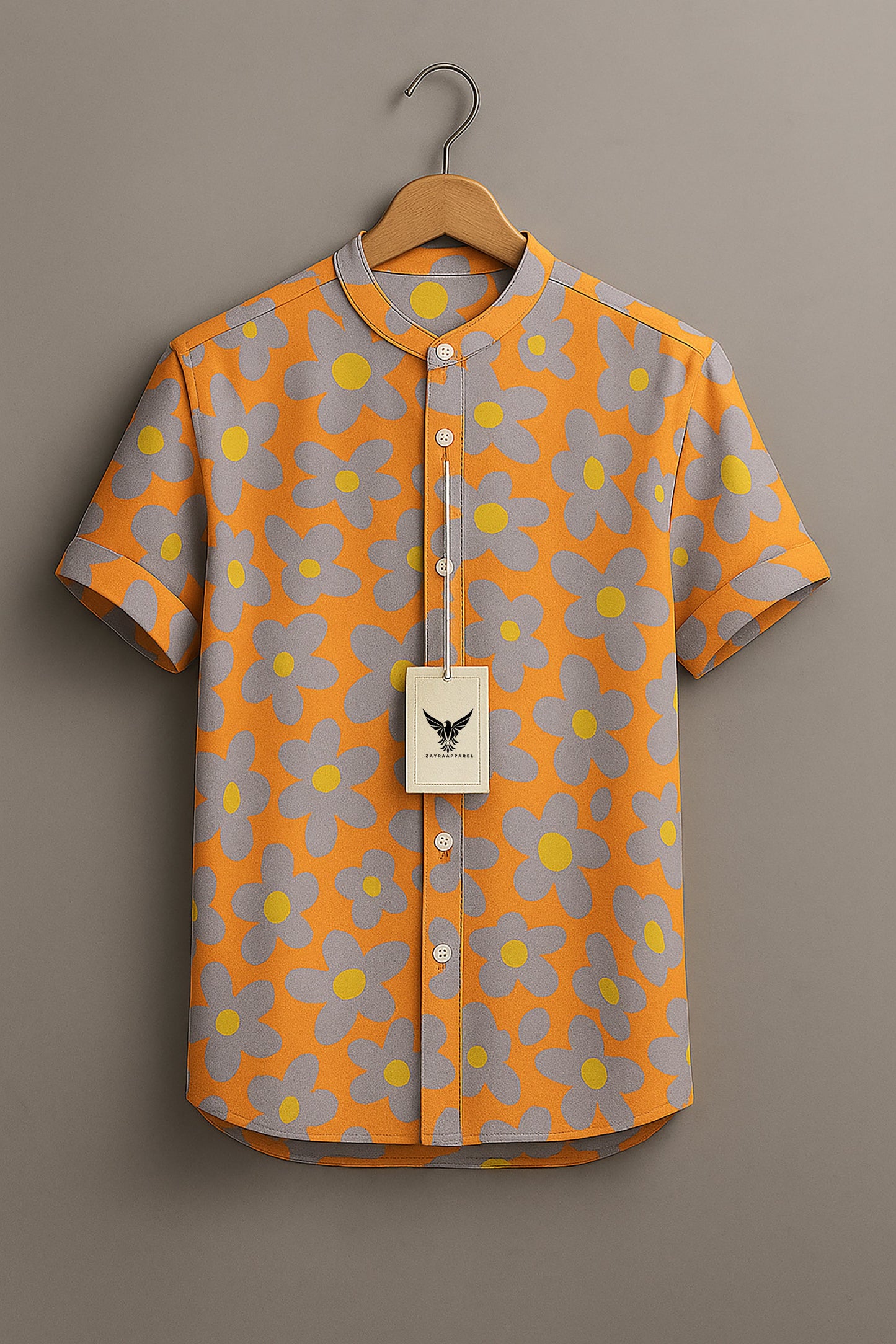 Retro Bloom Floral Print Shirt