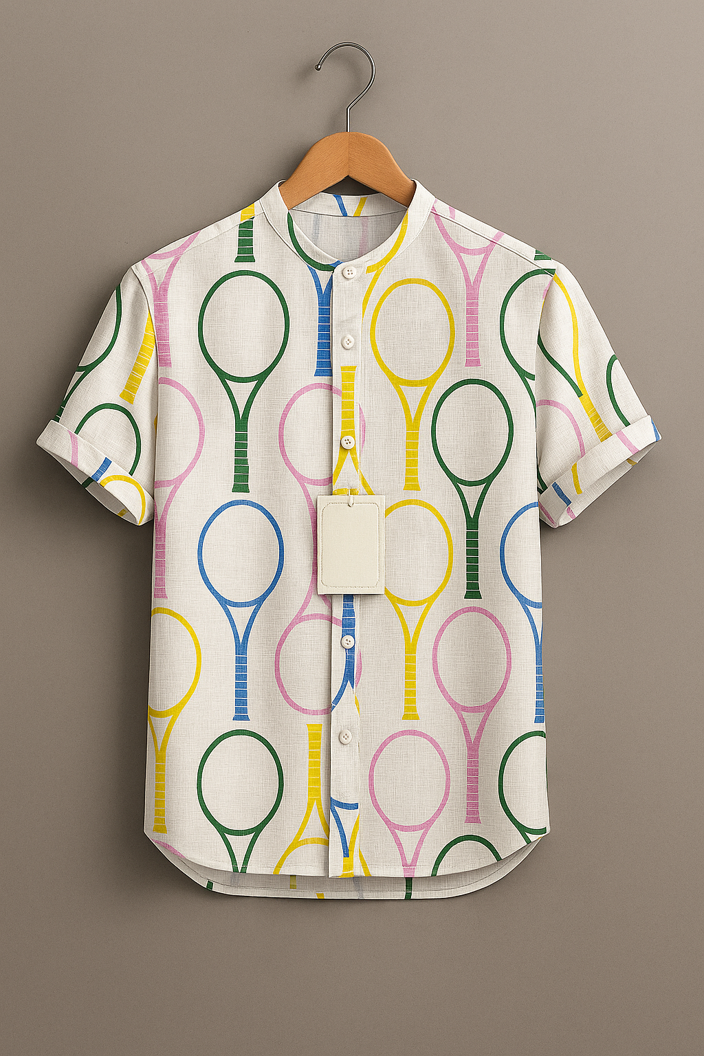 Men’s Tennis Lover Graphic Print Shirt